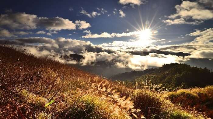 Exquisite sunrise near Dudhsagar Waterfall