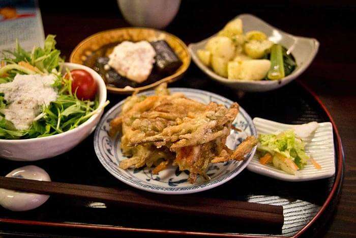 Vegetarian cuisine served at Ananda Fuara in San Francisco