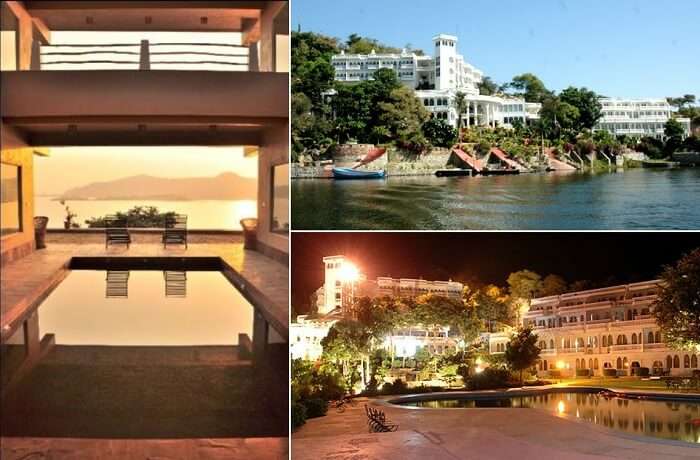Many views from the Jaisamand Island Resort that is one of the best resorts near Udaipur