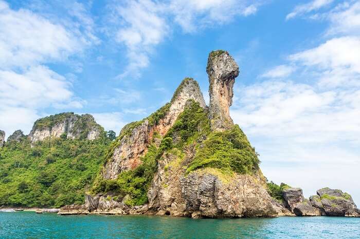 Chicken island near Railay beach in Krabi province in the Andaman sea in south Thailand