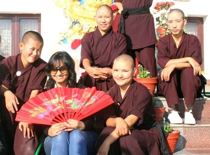 Swati's moment with Kung Fu Nuns