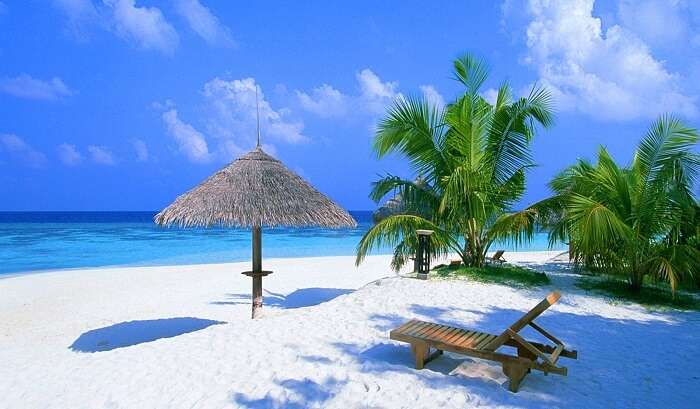 Beautiful settings at the beach of Kalpeni Island set the mood right for romance