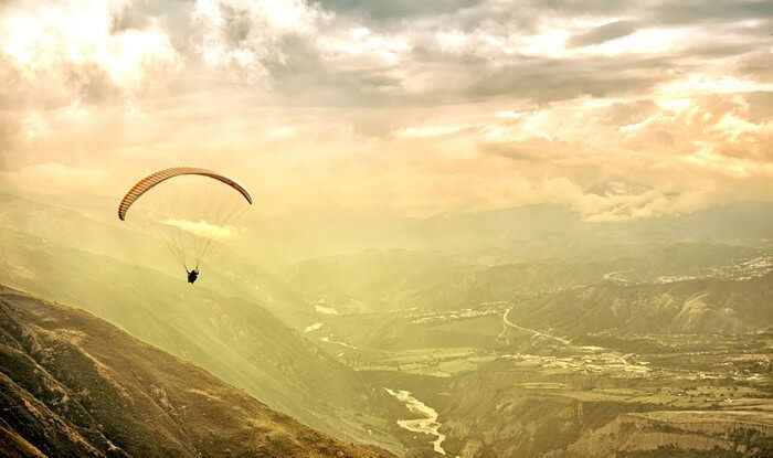 Paragliding is one of the best things to do in Mussoorie