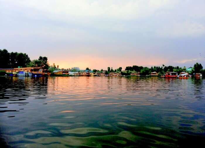 The Glorious sunset at Dal Lake. This pic is clicked just 2 days before the flood hit Srinagar