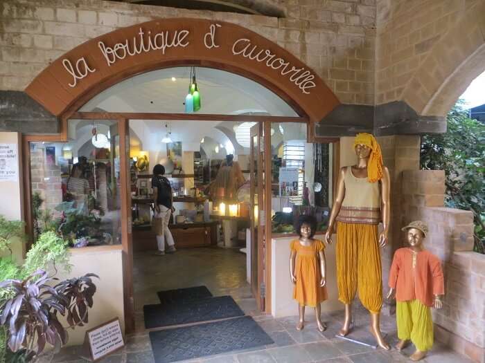 The La Boutique d'Auroville shopping centre in the Pondicherry precincts