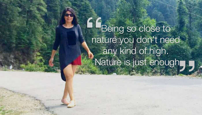 A girl amidst nature in Mashobra