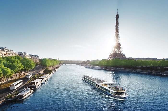 The grand Avalon cruise with the Eiffel Tower in the backdrop