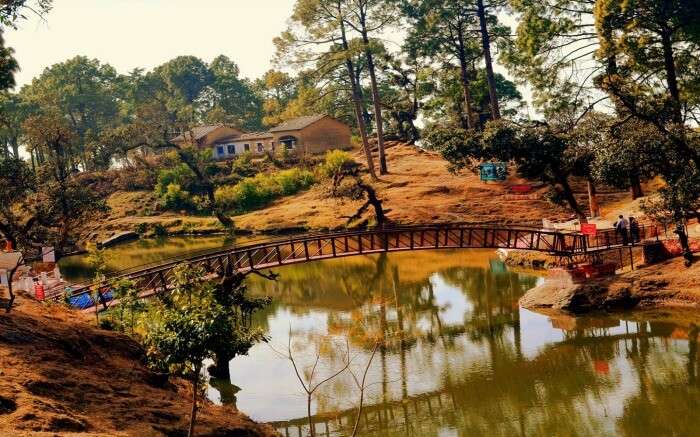 A snap of the Bhulla Lake in Lansdowne,places to visit near Delhi for New Year