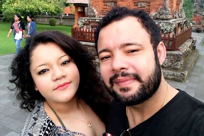 Ritika and her husband in Bali