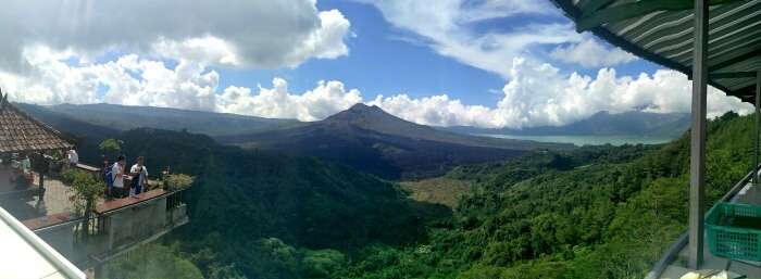 Amazing of the Volcano and valley in Bali