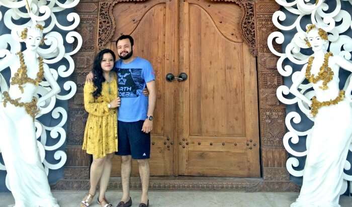 Ritika and her husband in Bali