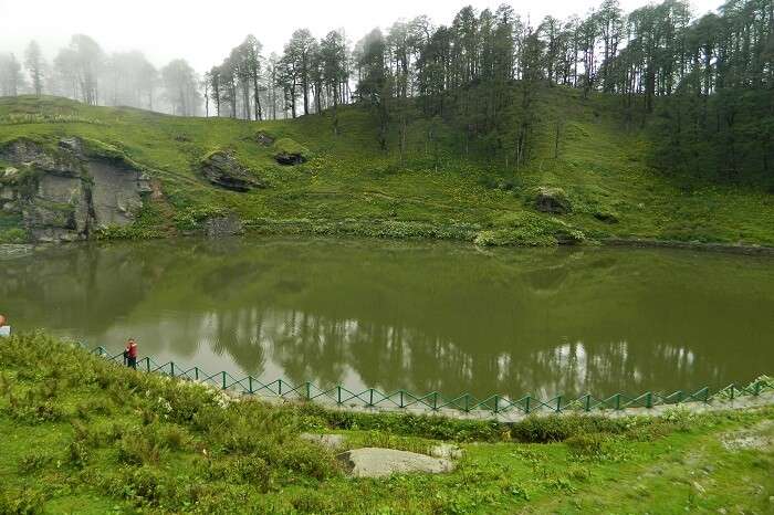 A view of Serolsar Lake near Tirthan Valley