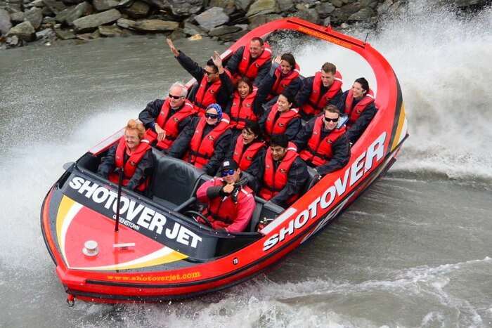 Vinamra and Ankita on a shotover ride in New Zealand