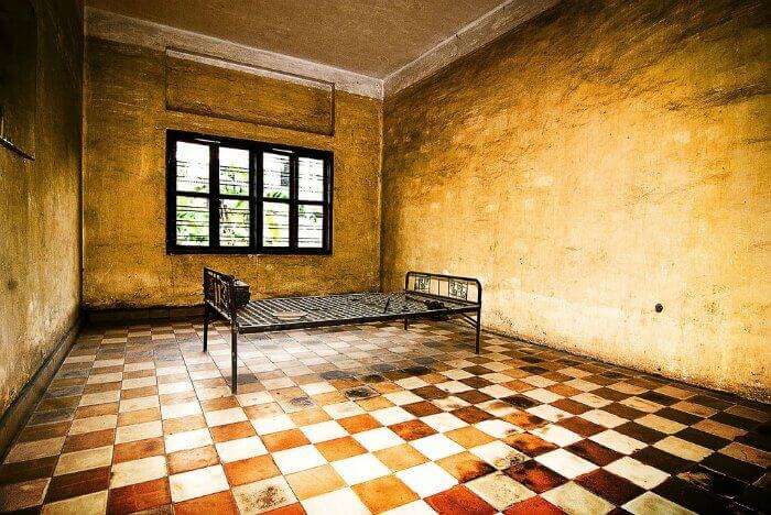 A torture room inside Tuol Sleng, the erstwhile S-21 Detention Centre in Cambodia