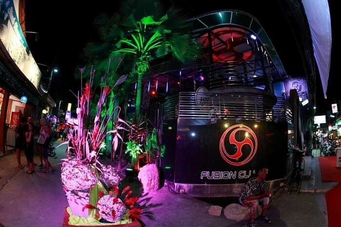 A view of the entrance of the Fusion Bar in Koh Samui