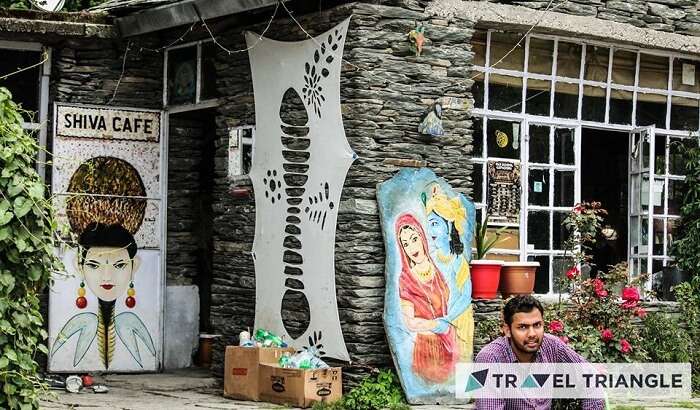 Art in Shiva Cafe in McLeodganj