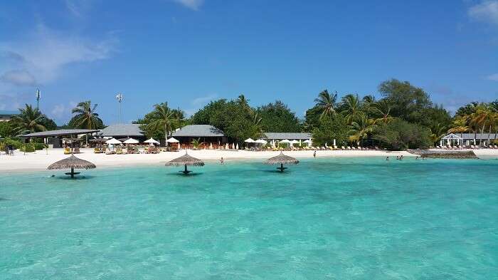 Beautiful beach in Maldives