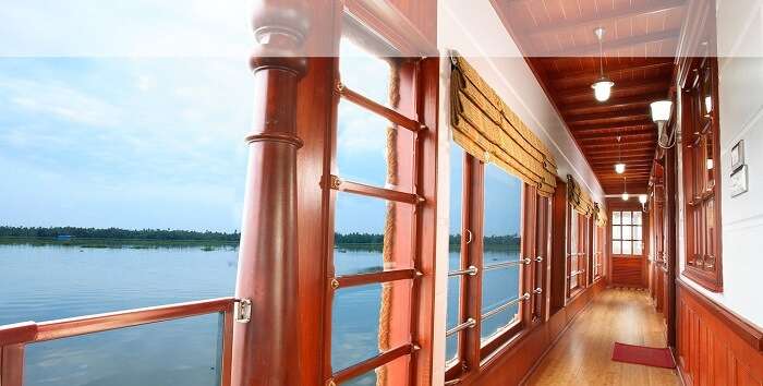 The perfect vantage point for taking in the beauty surrounding houseboats in Alleppey