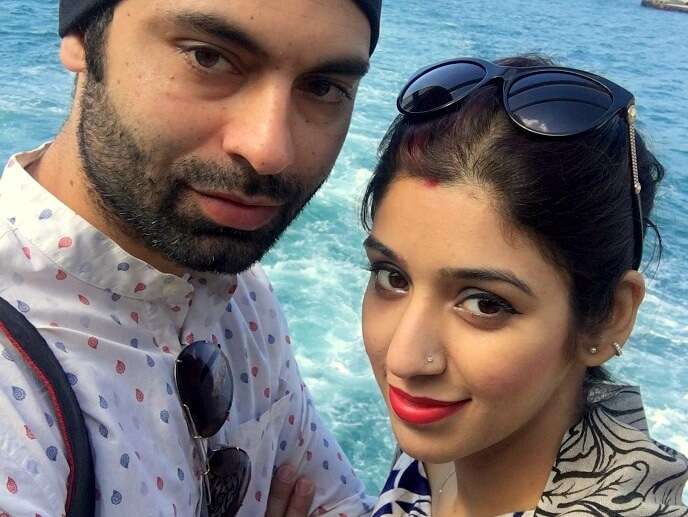 Jasmeet and her husband click a selfie while doing the Bosphorus Cruise ride