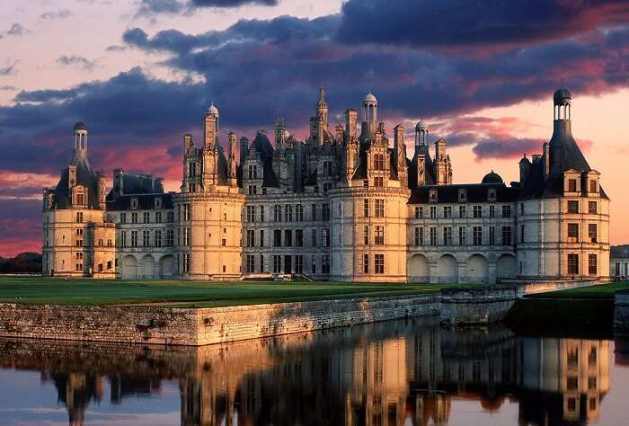 A beautiful evening at Chambord in France