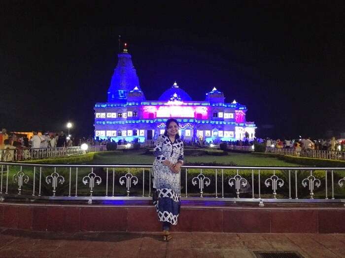 Beautiful photo of Prem Mandir in Vrindavan