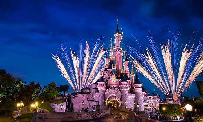 The famous castle of Disneyland - one of the favourite destinations in Paris for kids and adults alike