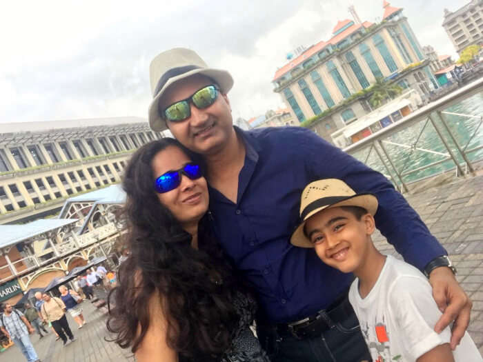 Raj Kumar and his family do sightseeing in Port Louis