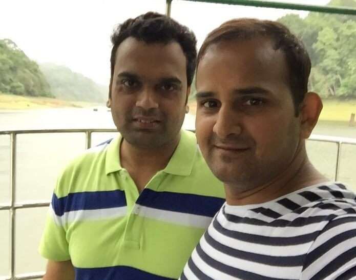 Ravi and his brother at the Periyar river forest tour