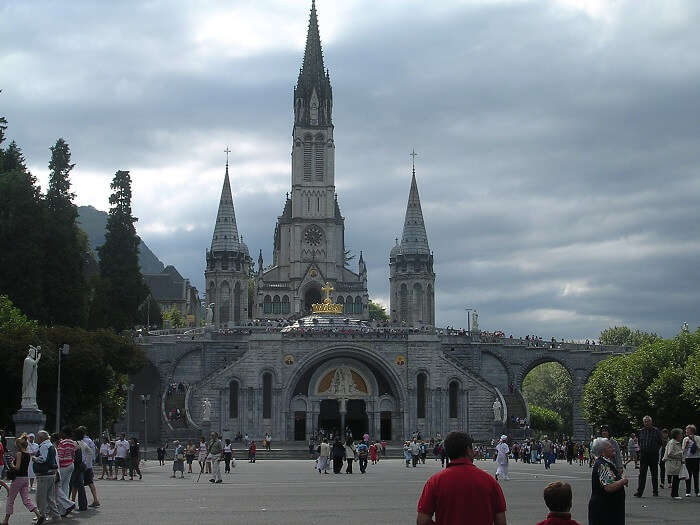 The pilgrimage site of Lourdes - a religious place to visit in France
