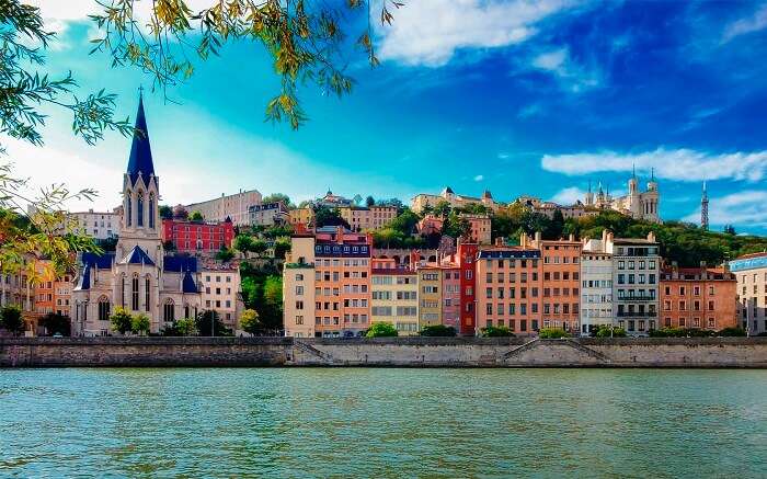 The beautiful tourist place of Lyon in France