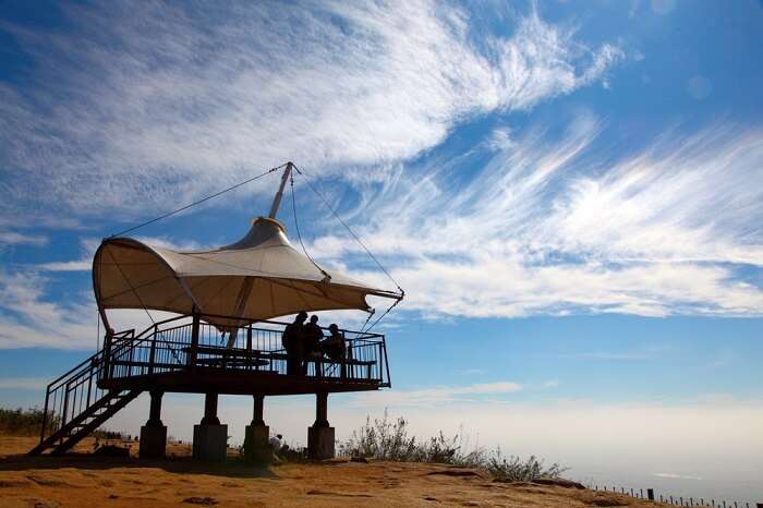 A lookout lodge at the top of Nandi Hills - One of the best places to see in Karnataka