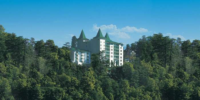 Oberoi Cecil in Shimla standing tall amongst mighty cedar trees on mountains