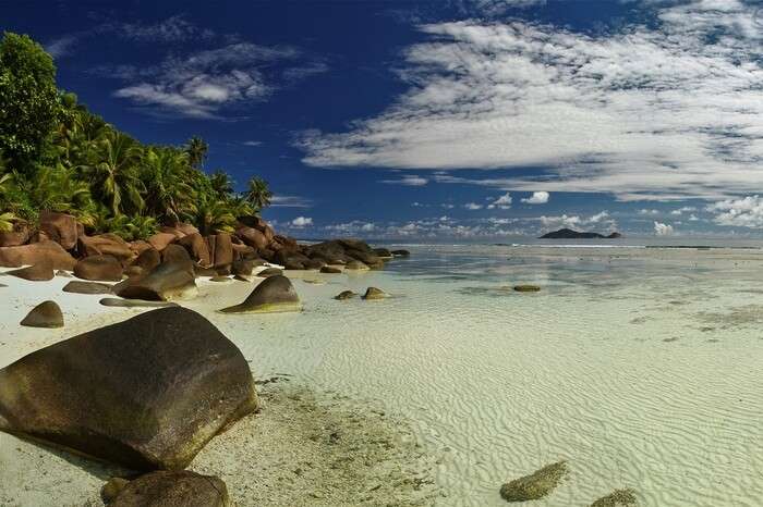 A beautiful beach at Silhouette island that is one of the most beautiful places to visit in Seychelles