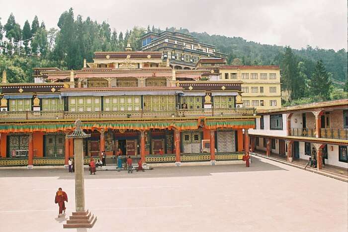 Visit some of the oldest standing monasteries in Gangtok, one of the best places to visit in winter in India