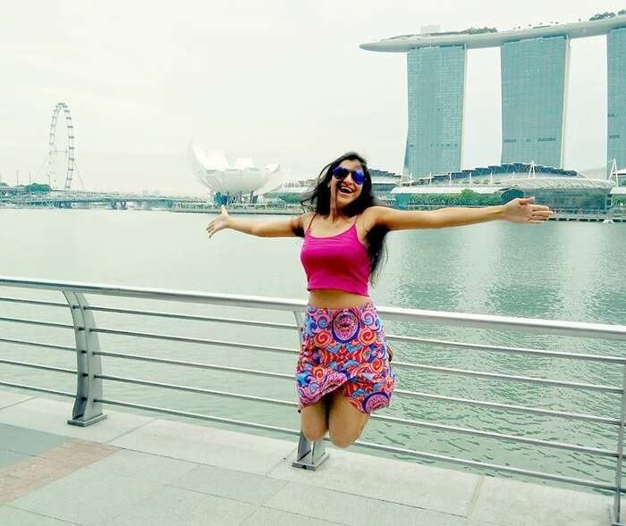 Srishti at the Singapore flyer