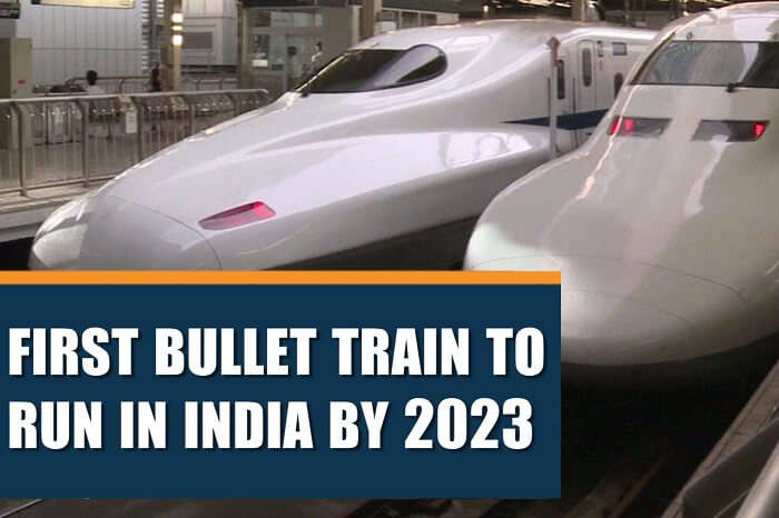 A news clipping claiming that the first bullet train in India will be operational by 2023
