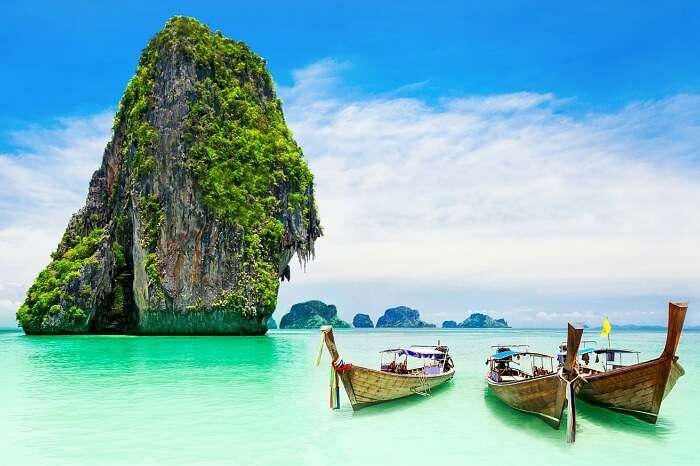 Enjoy the Beautiful limestone rock in the ocean view is one of the best things to do in Phuket