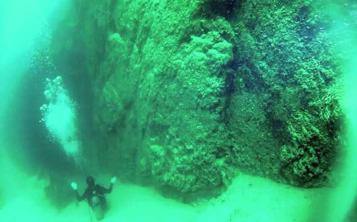 Mighty sand pits fall like waterfalls in the Sandfalls of Cabo.