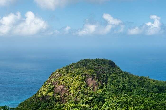 A beautiful view of the Mahe island from the Mission Lodge Lookout point
