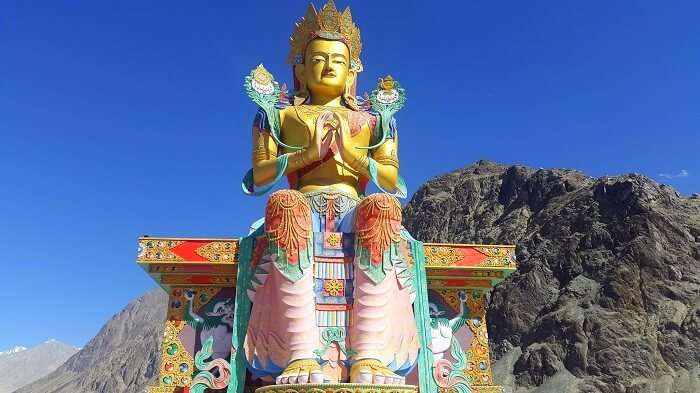 Statue at Diskit Monastery