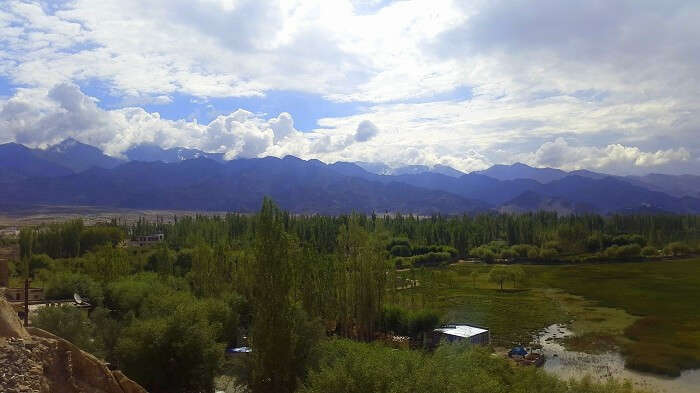 View of the beautiful town of Leh