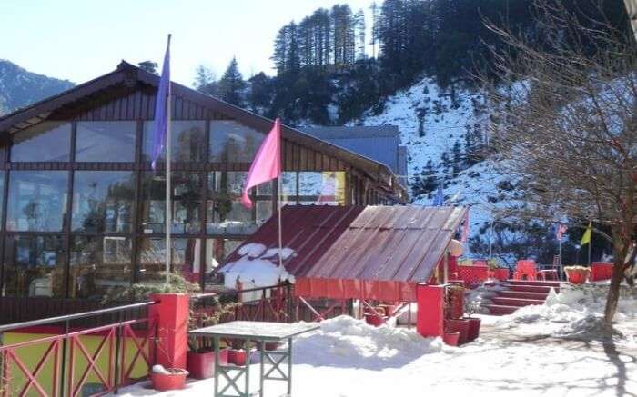 The Apple Orchard Resort has 15 rooms with views of the Himalayas