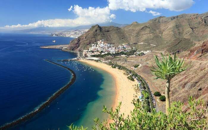 Aerial view of Canary Islands 