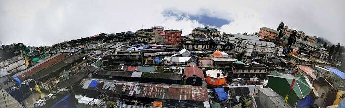 Panoramic view of Darjeeling