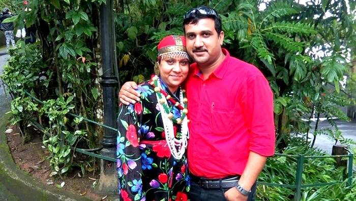 Pankaj and his wife in Darjeeling