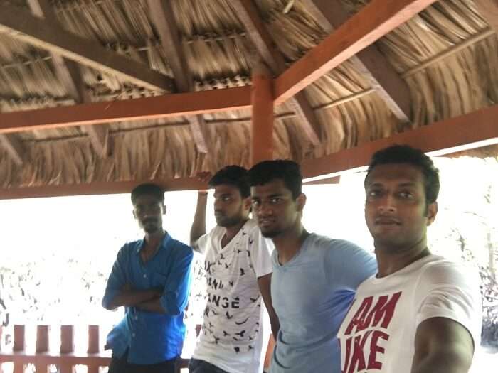 Jay and his friends in Port Blair