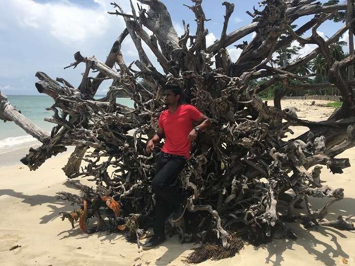 Jay and his friends at the Havelock island