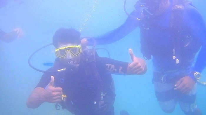 Jay and his friends do Scuba Diving in Andaman