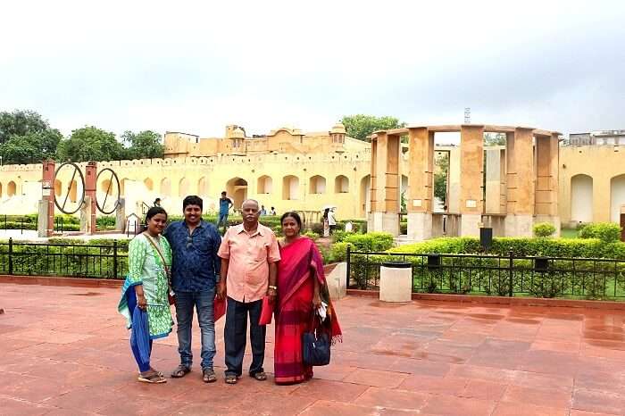 Satya and his family in Jaipur