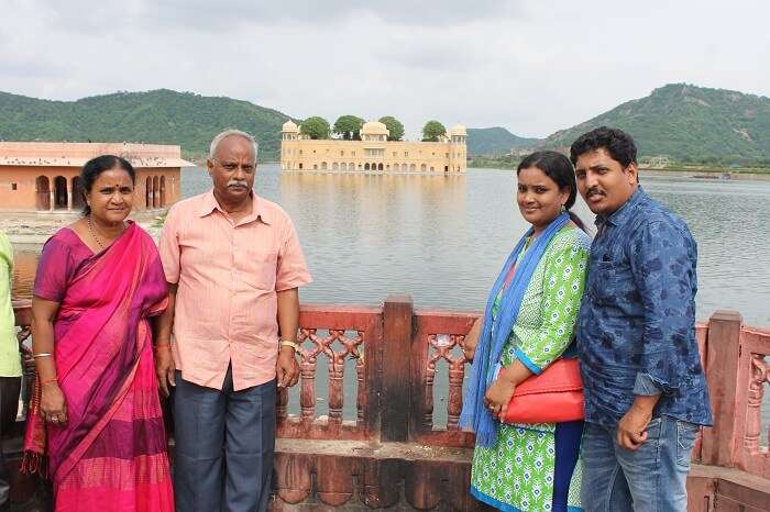 Satya and his family in Jaipur